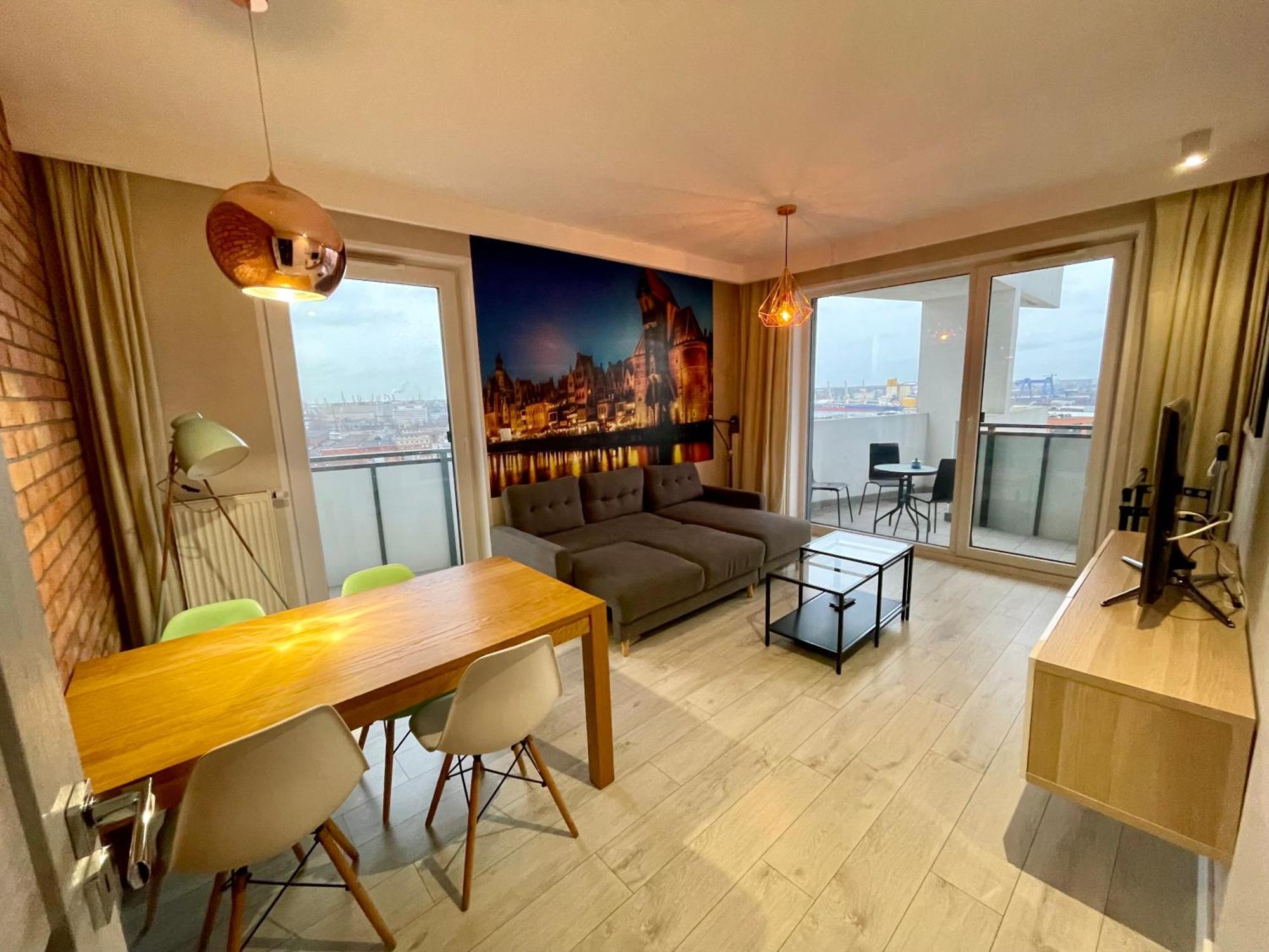 Bastion Walowa - Luxury Apartment With Beautiful View Gdansk Dış mekan fotoğraf