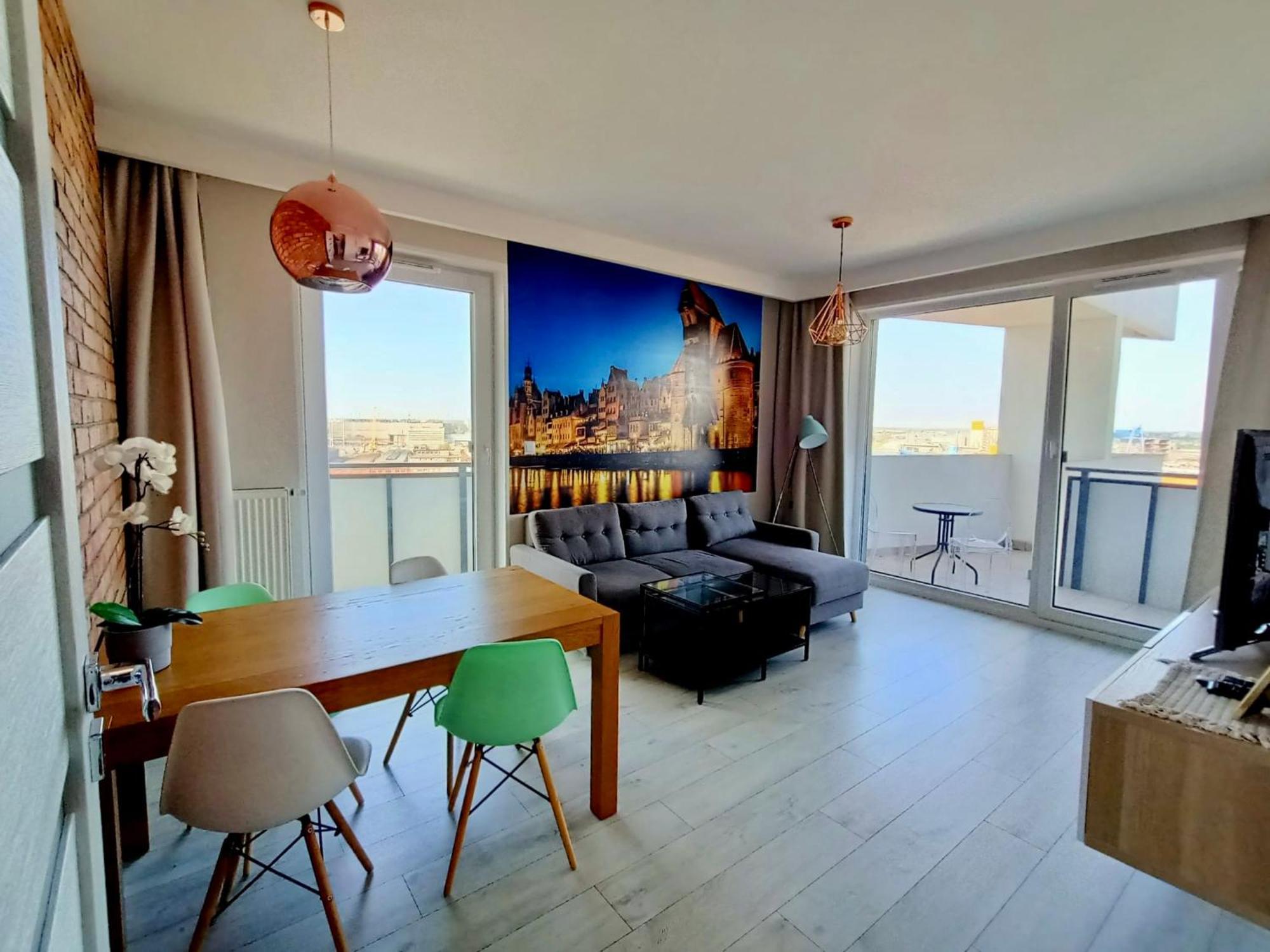 Bastion Walowa - Luxury Apartment With Beautiful View Gdansk Dış mekan fotoğraf